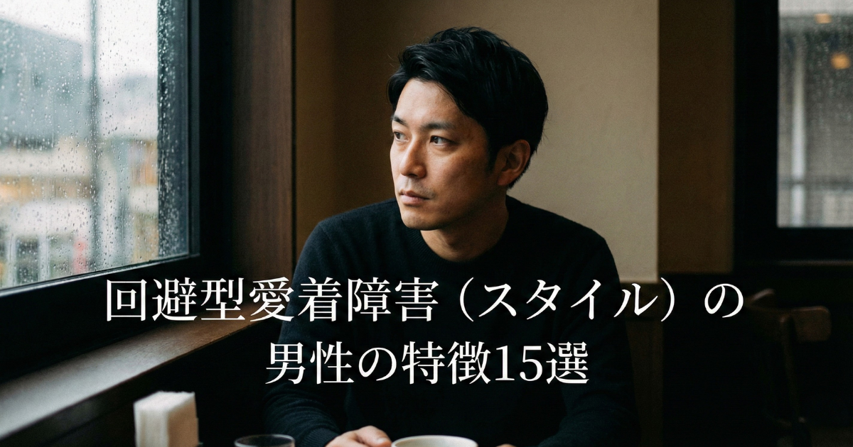 回避型愛着障害(スタイル)の男性の特徴15選|回避依存症との違いや恋愛傾向、対処法を解説 | 心理カウンセラー椙山眞伍公式ブログ